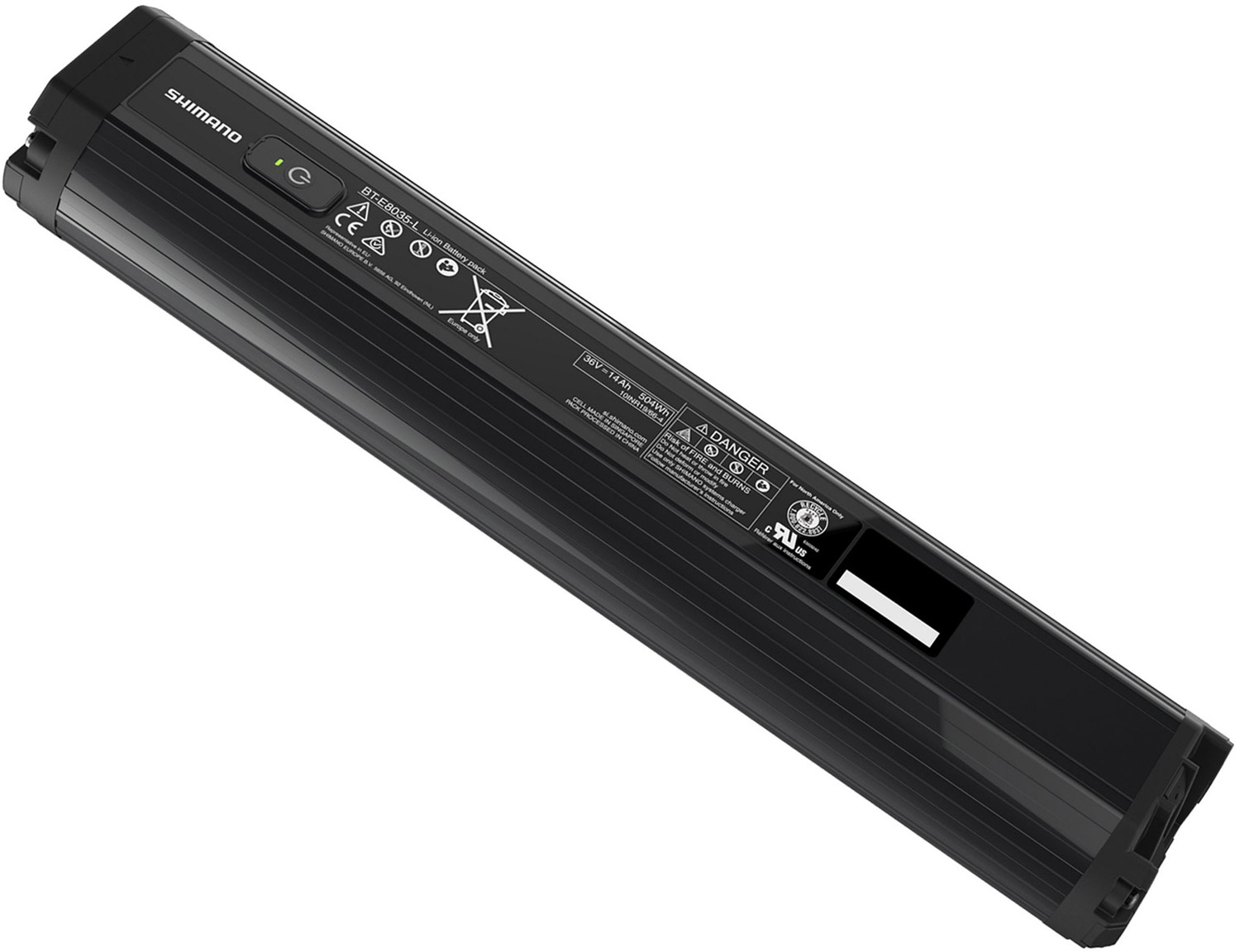 SHIMANO Batteria per Tubo Obliquo STEPS BT-E8035-L 504Wh